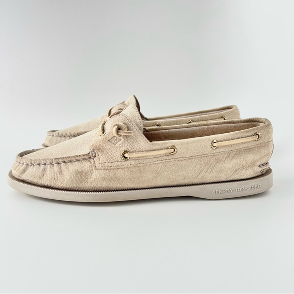 Sperry Sz 8.5 original A/O Vida Serpent women’s Boat Top Sider Preppy  Nubuck - Picture 7 of 16